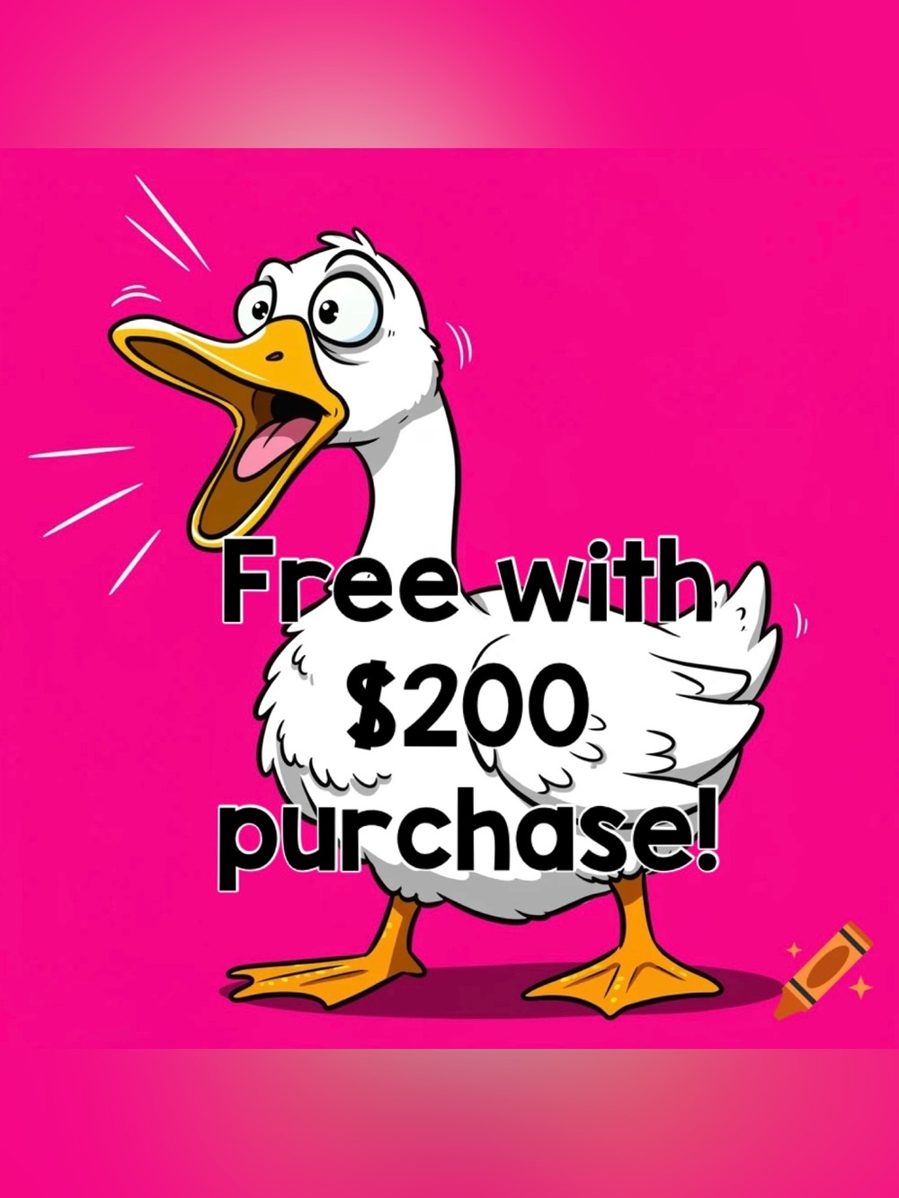 FREE WITH $200 PURCHASE